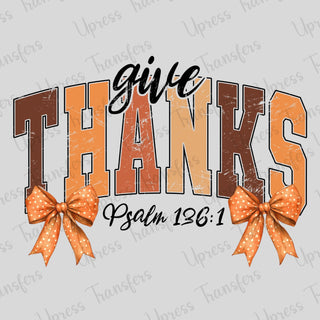 Give Thanks Varsity Letters