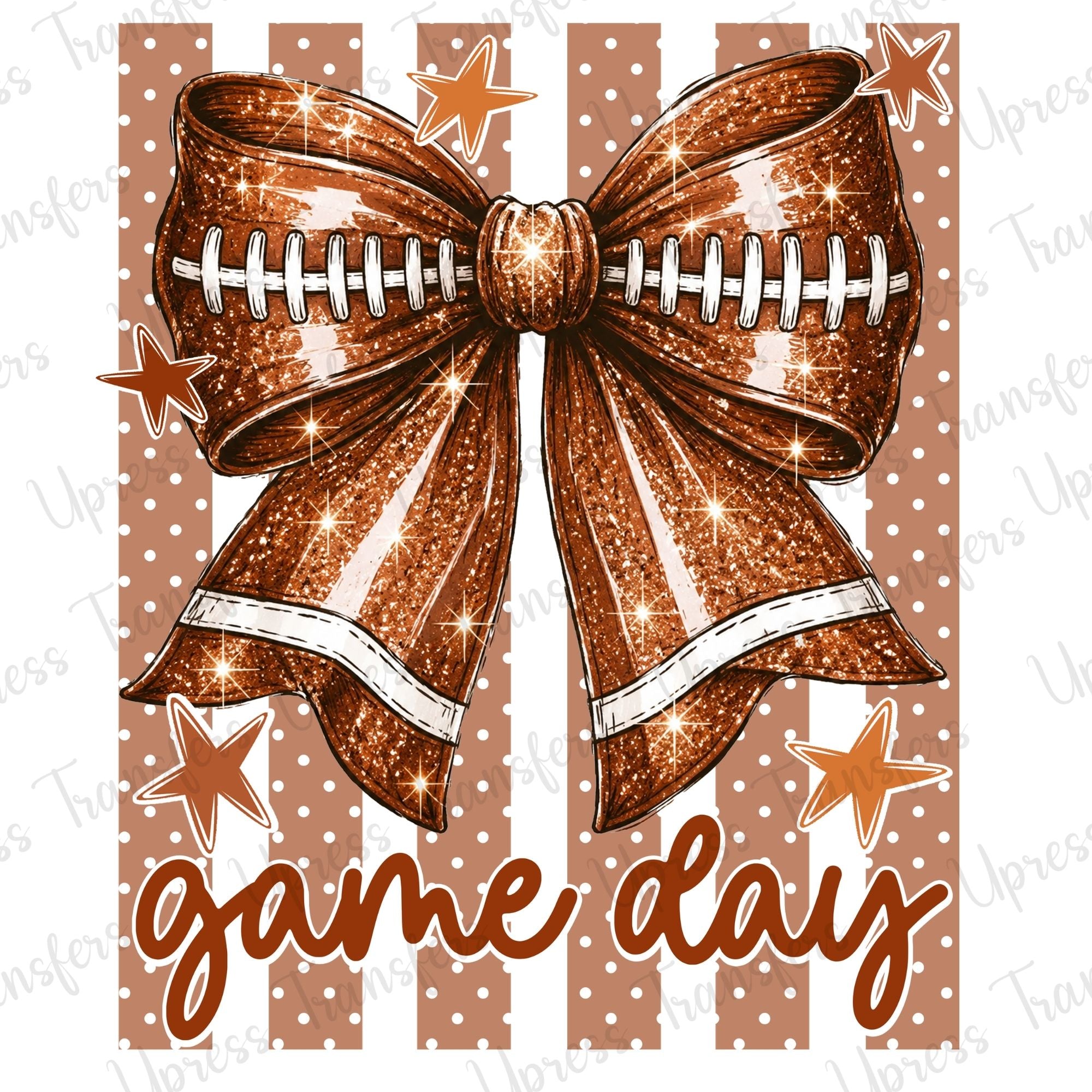 Glam Football Bow Game Day