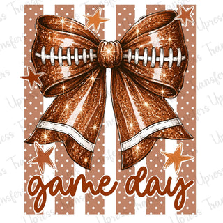 Glam Football Bow Game Day