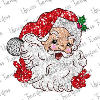 Glam Red Santa