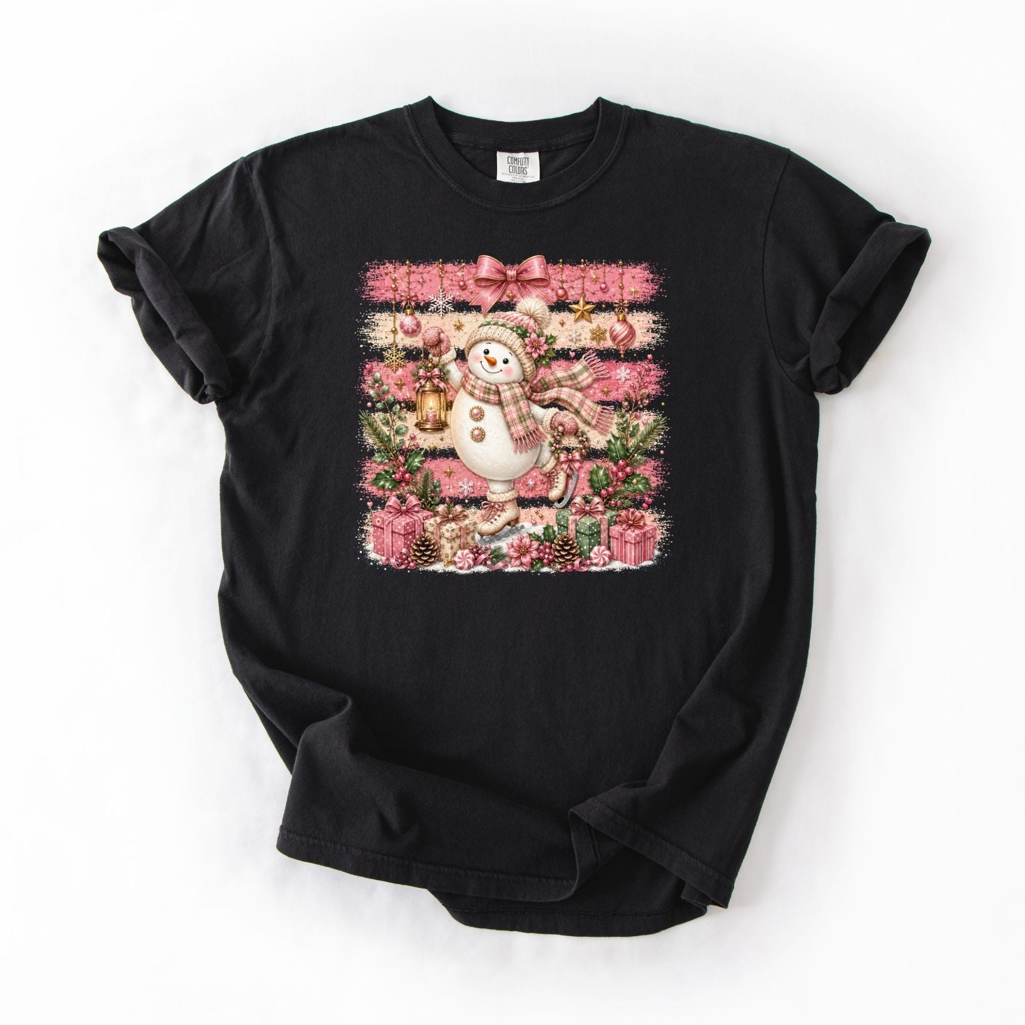 Glammy Snowman Pink Pastel