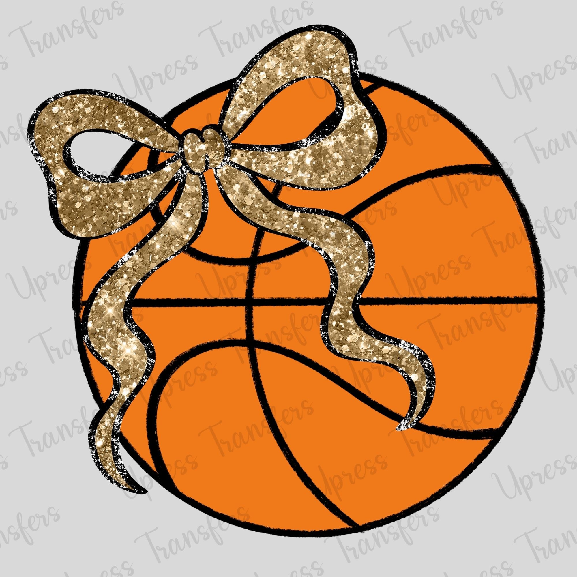 Glitter Bow Basketball
