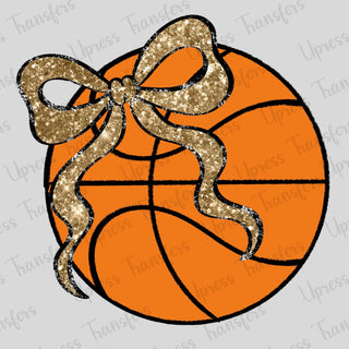 Glitter Bow Basketball