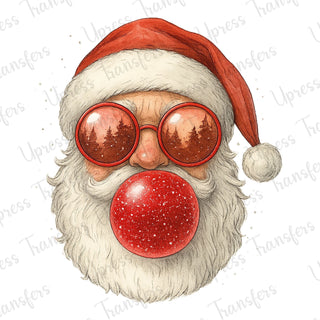 Glitter Bubble Santa