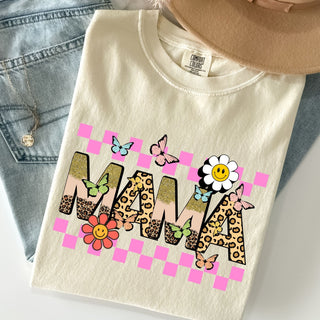 Glitter Cheetah Print Trendy Mama
