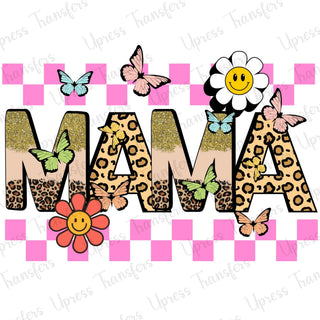Glitter Cheetah Print Trendy Mama