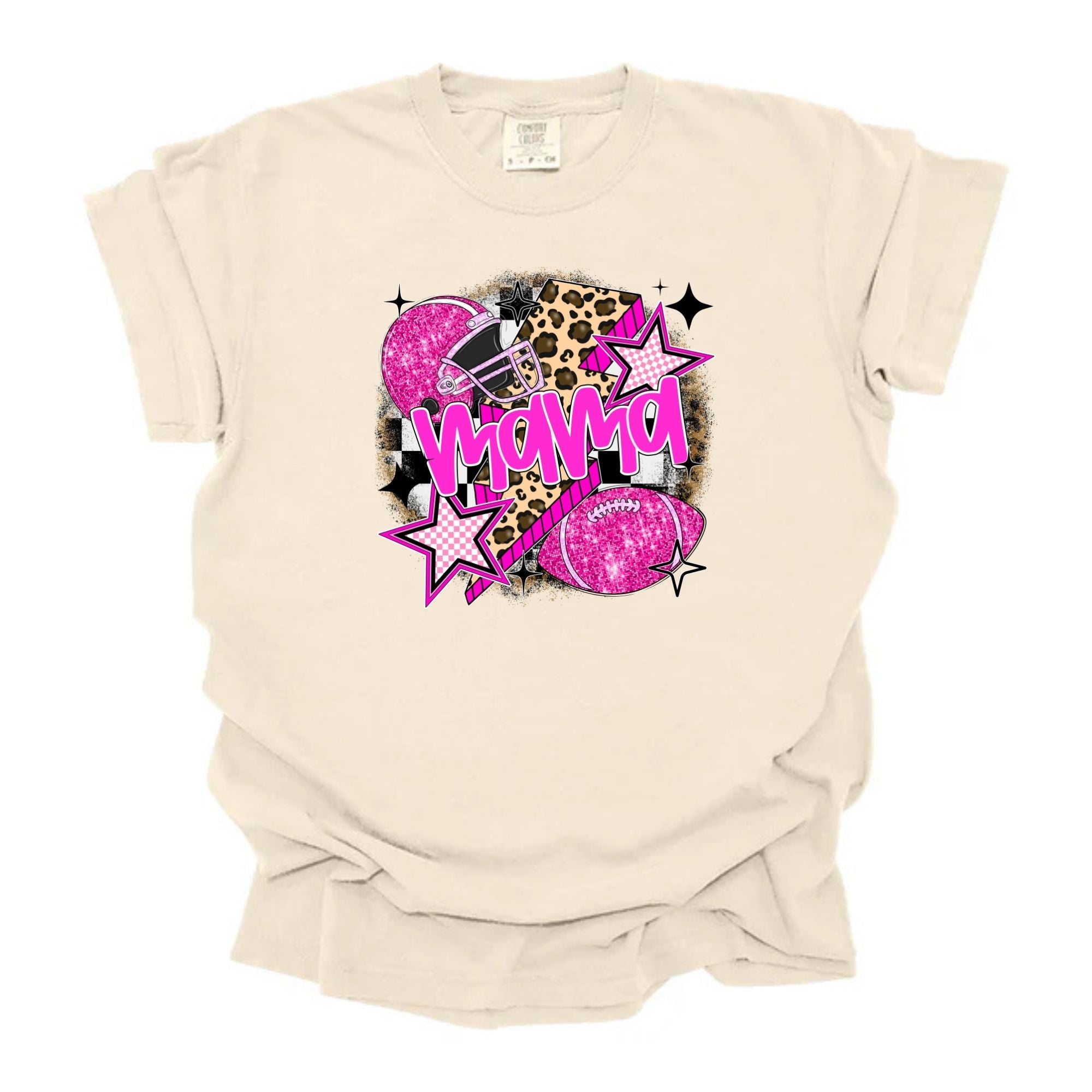 Glitter Football Mama Trendy