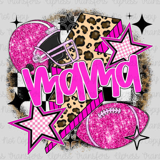 Glitter Football Mama Trendy