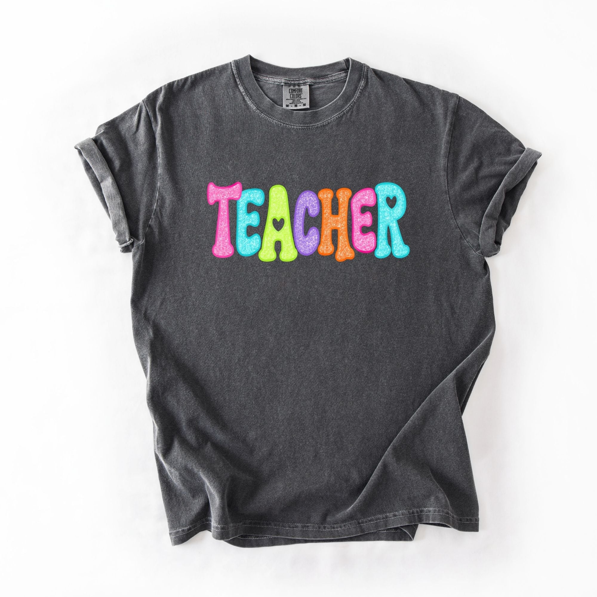 Glitter Neon Teacher