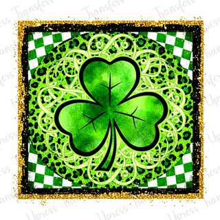 Glitter Outlined Shamrock