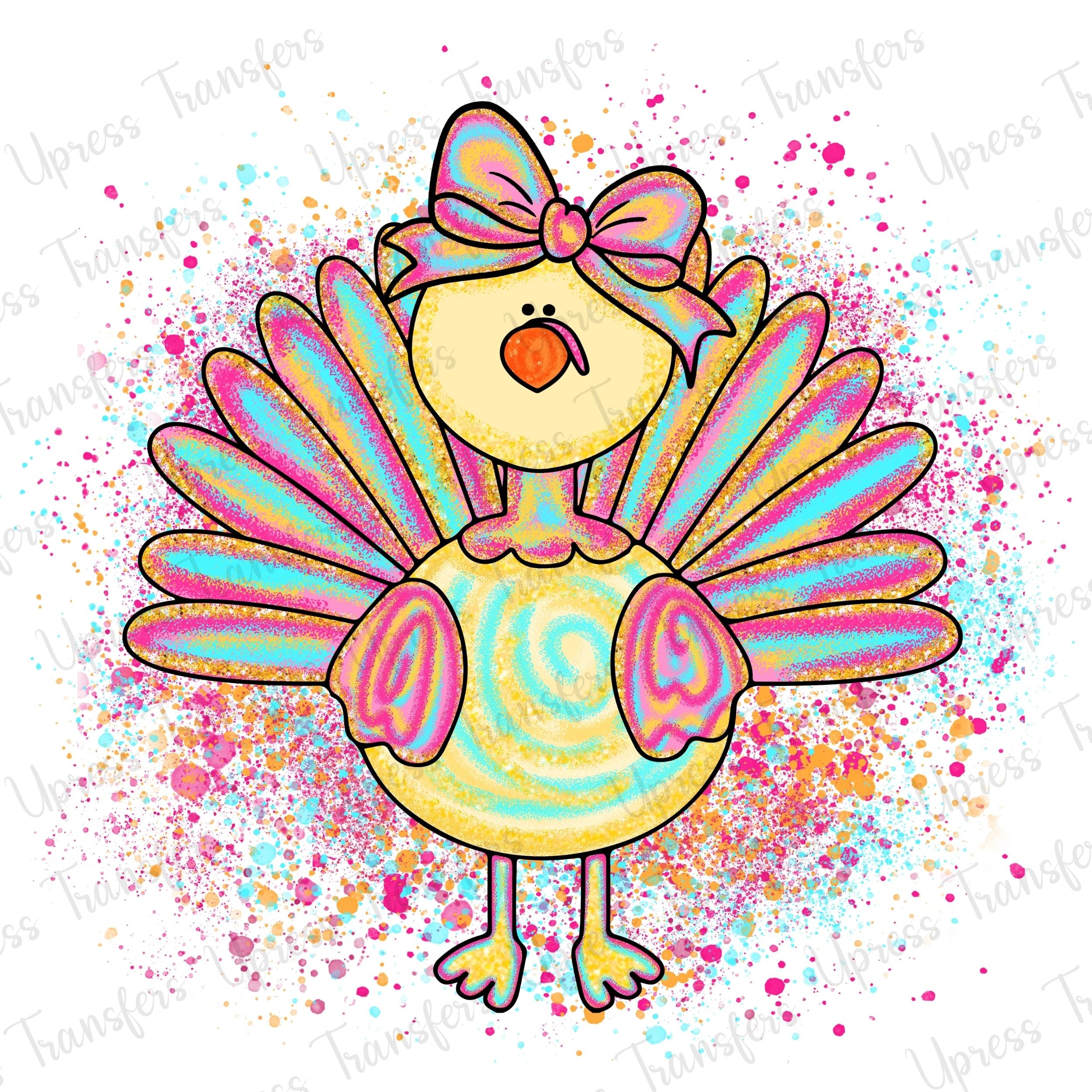 Glitter Pastel Turkey