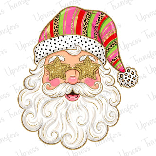 Glitter Starry Eyes Santa