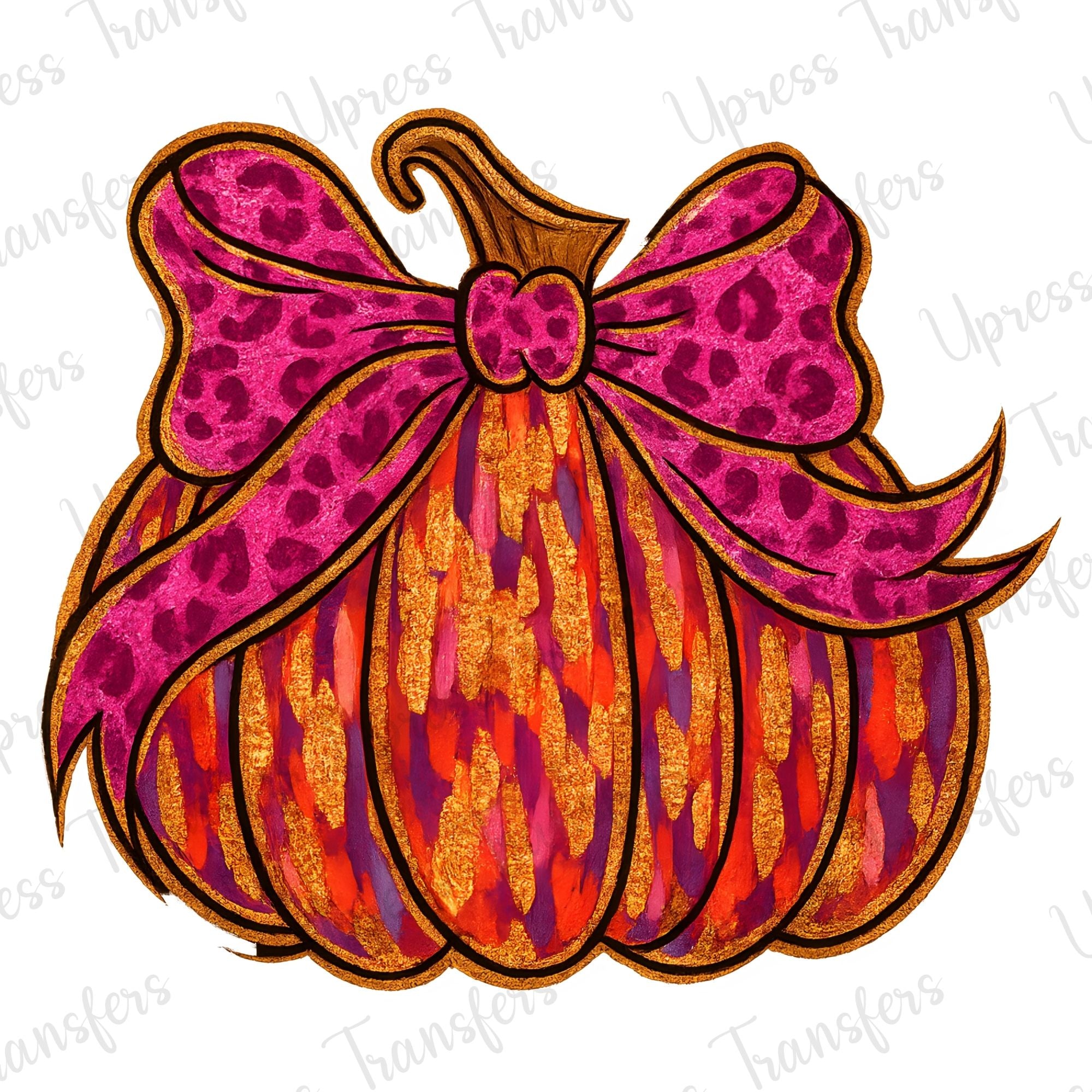 Glitter Strokes Pumpkin