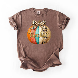 Glitter Thankful Script Pumpkin