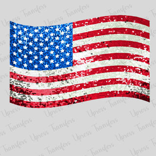 Glitzy American Flag