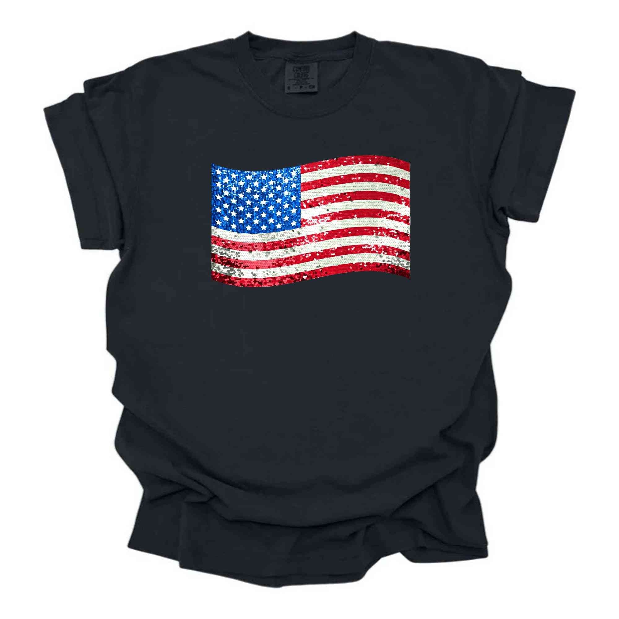 Glitzy American Flag