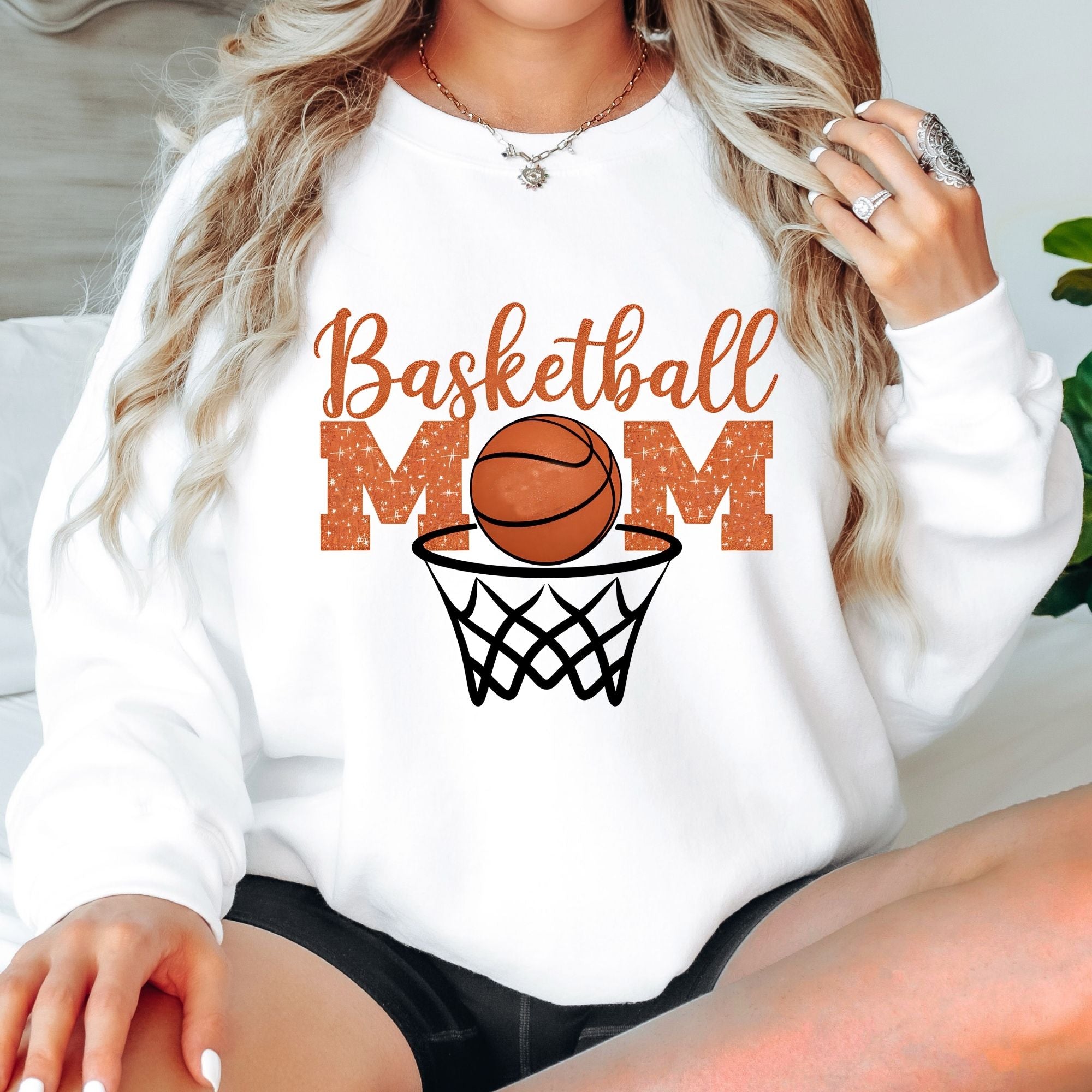 Glitzy Basketball Mom
