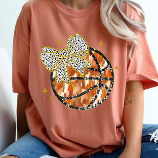 Glitzy Brushstroke Basketball