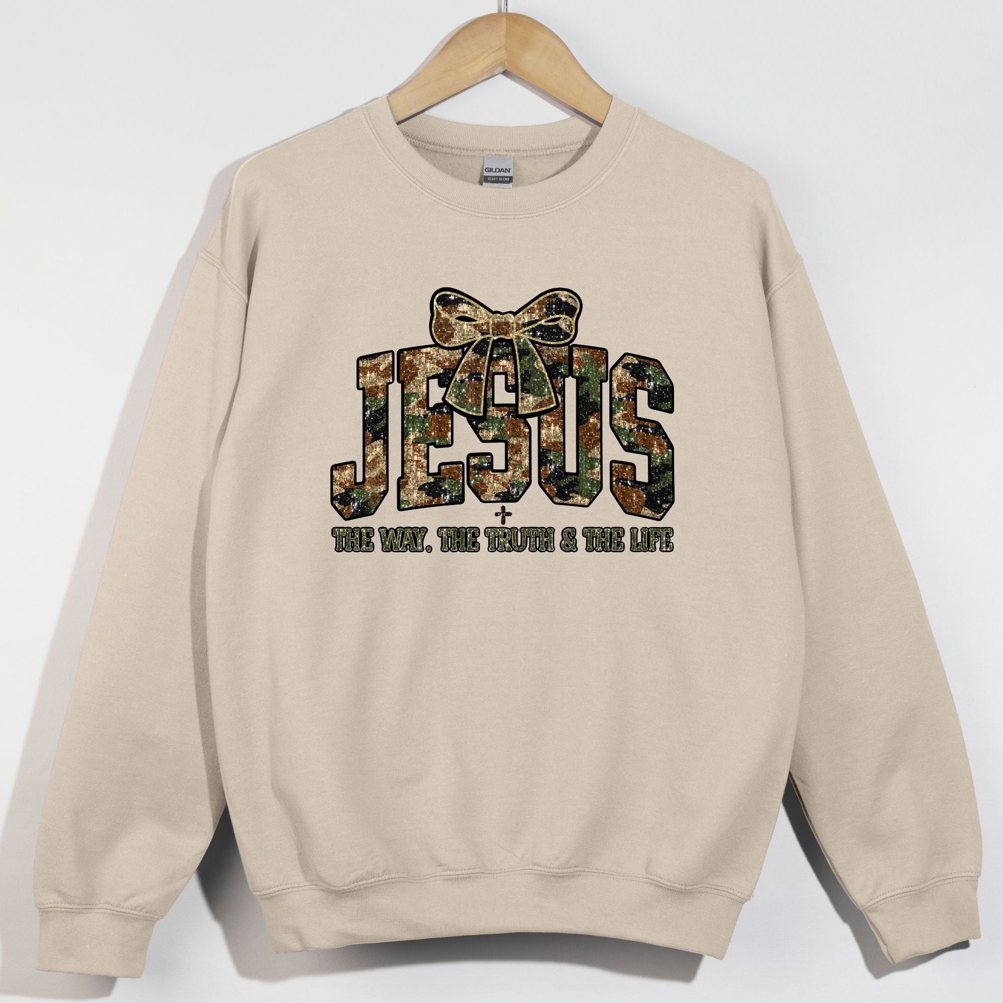 Glitzy Camo Jesus