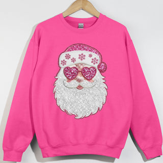 Glitzy Faux Sequin Santa