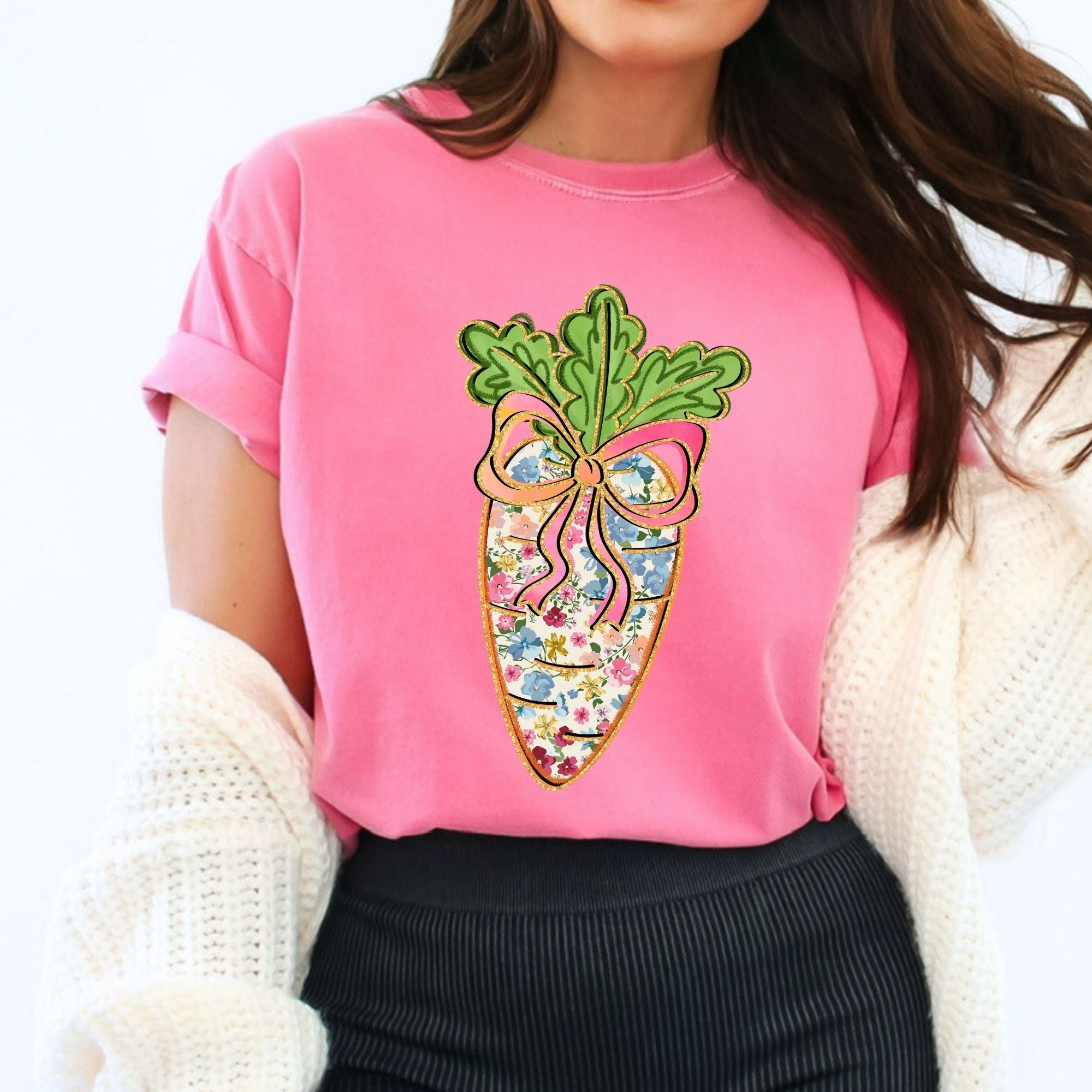 Glitzy Floral Carrot