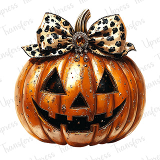 Glitzy Glitter Jeweled Pumpkin
