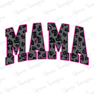 Glitzy Heart Print Mama