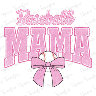 Glitzy Pink Baseball Mama