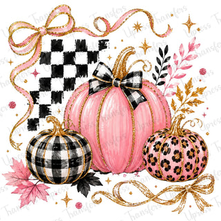 Glitzy Plaid and Cheetah Pumpkin