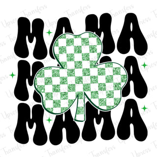 Glitzy Shamrock Mama