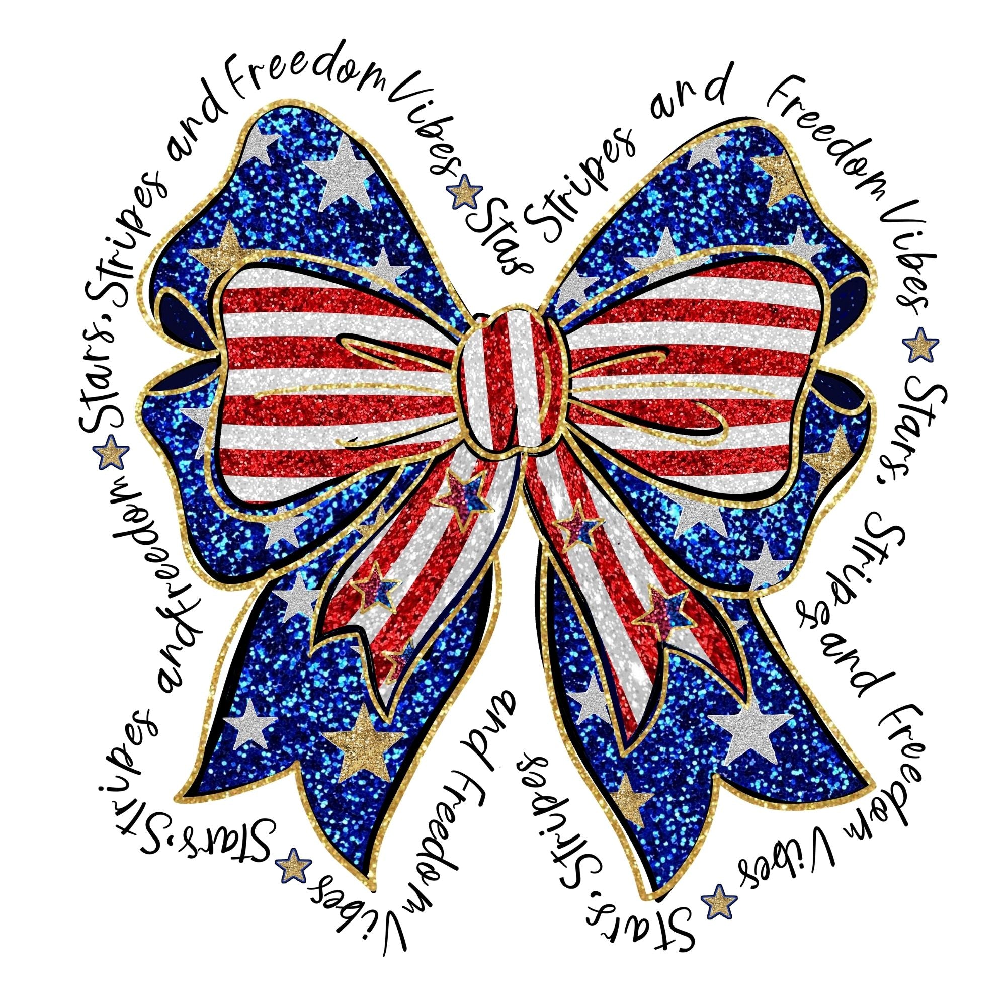Glitzy USA Bow