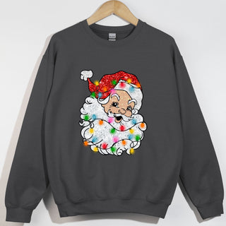 Glowing Faux Sequin Santa