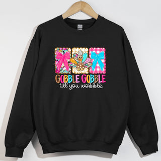 Gobble Bow Turkey Bow Doodle