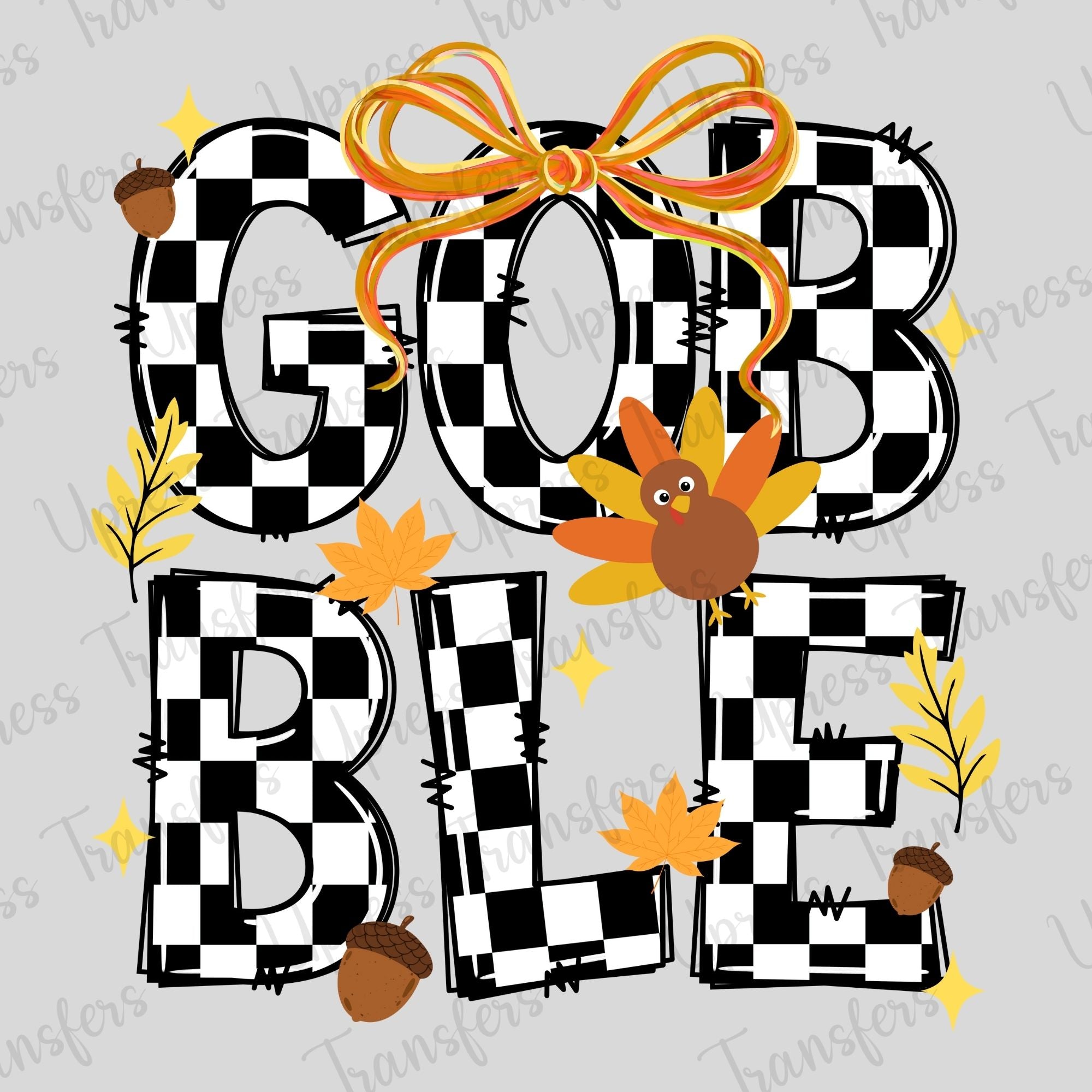Gobble Checkered Stacked