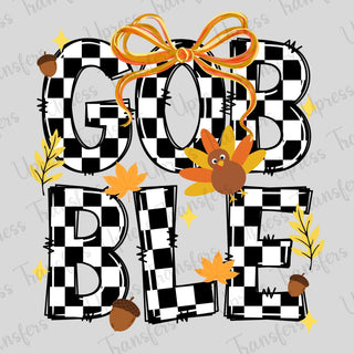 Gobble Checkered Stacked