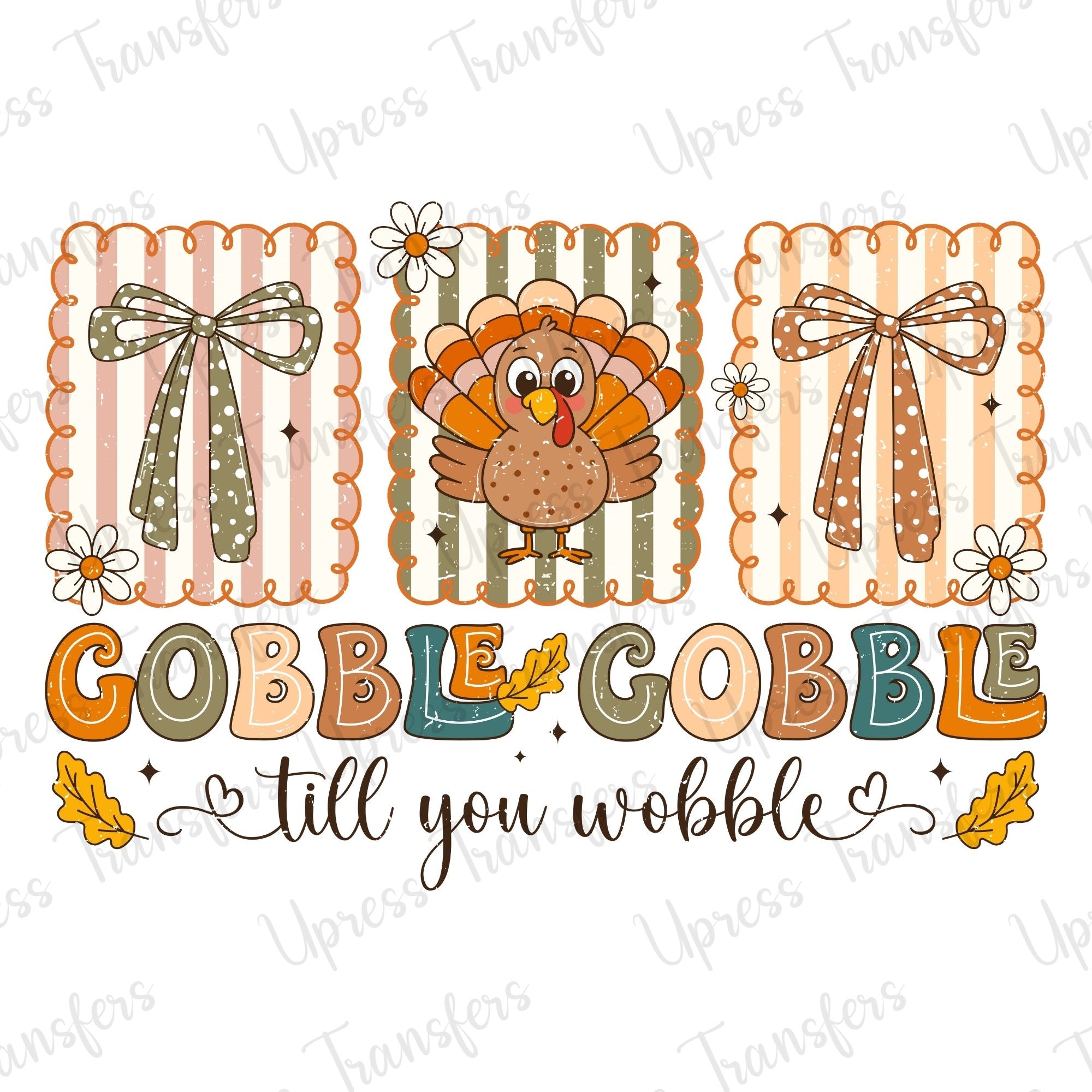 Gobble Gobble Bow Turkey Bow