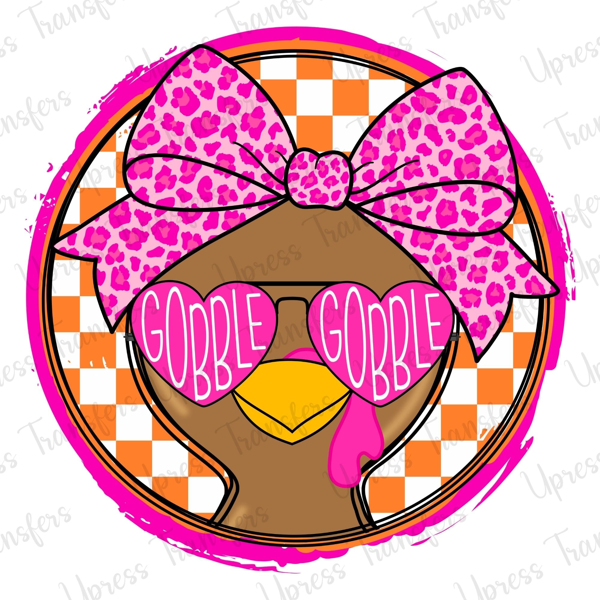 Gobble Gobble Leopard Bow