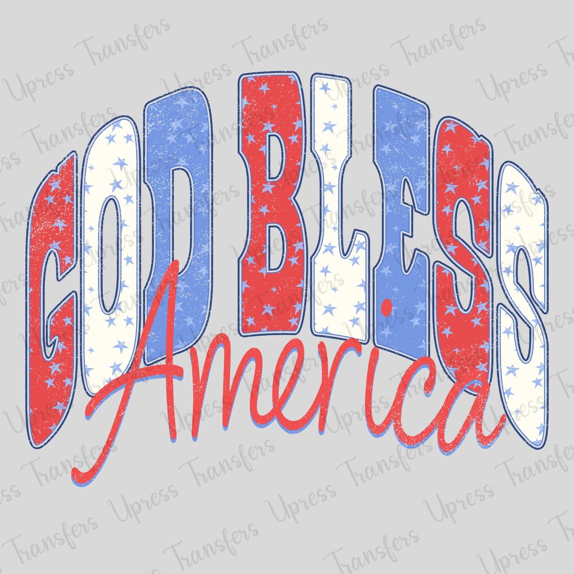 God Bless America RWB Stars