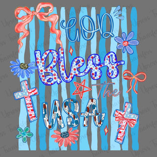 God Bless  The USA Blue