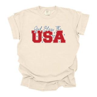 God Bless USA Red and Blue
