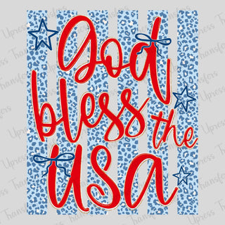 God Bless the USA Cheetah Blue