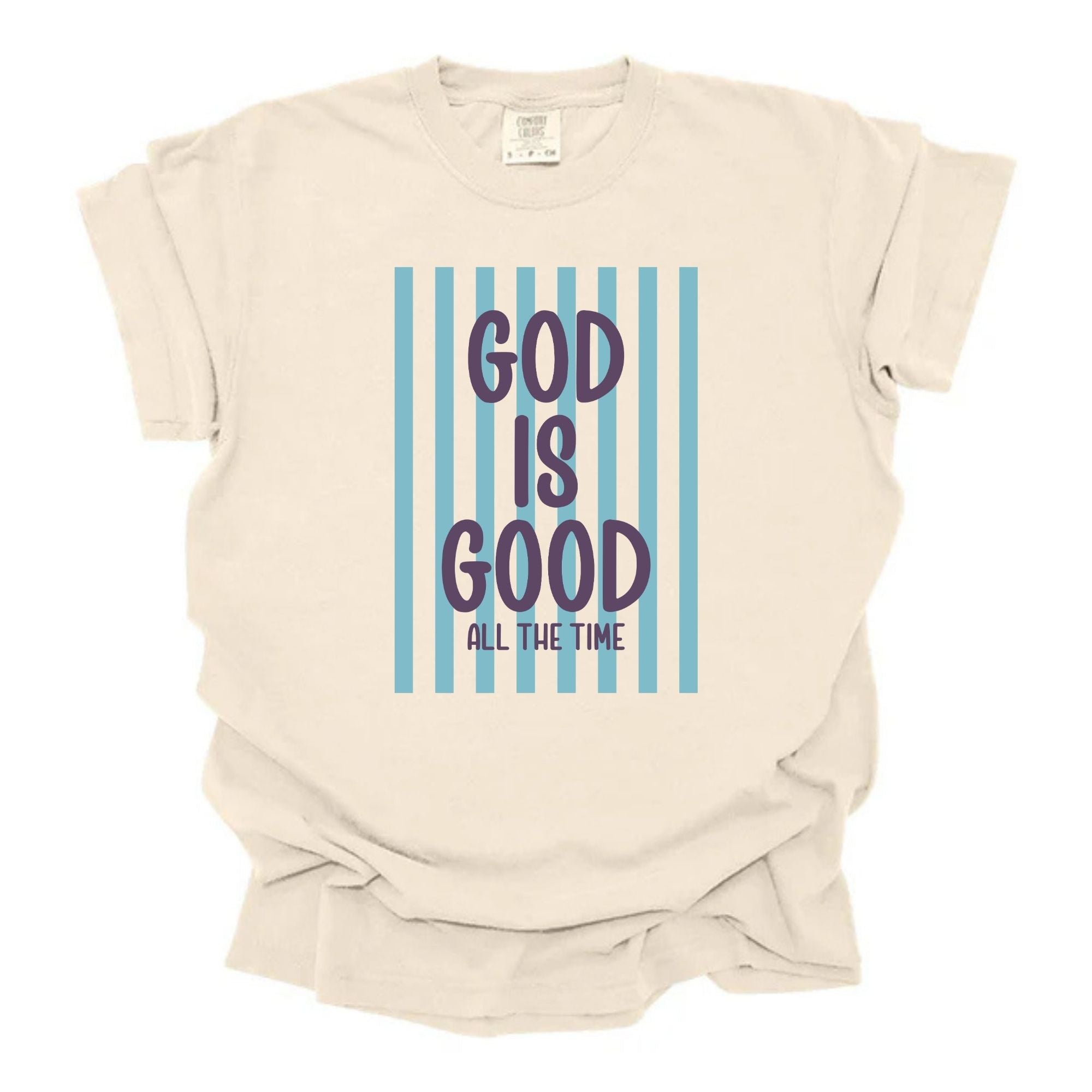 God Is Good Blue Stripes