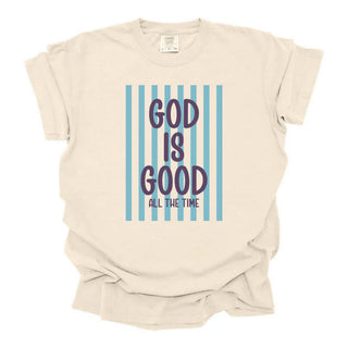 God Is Good Blue Stripes