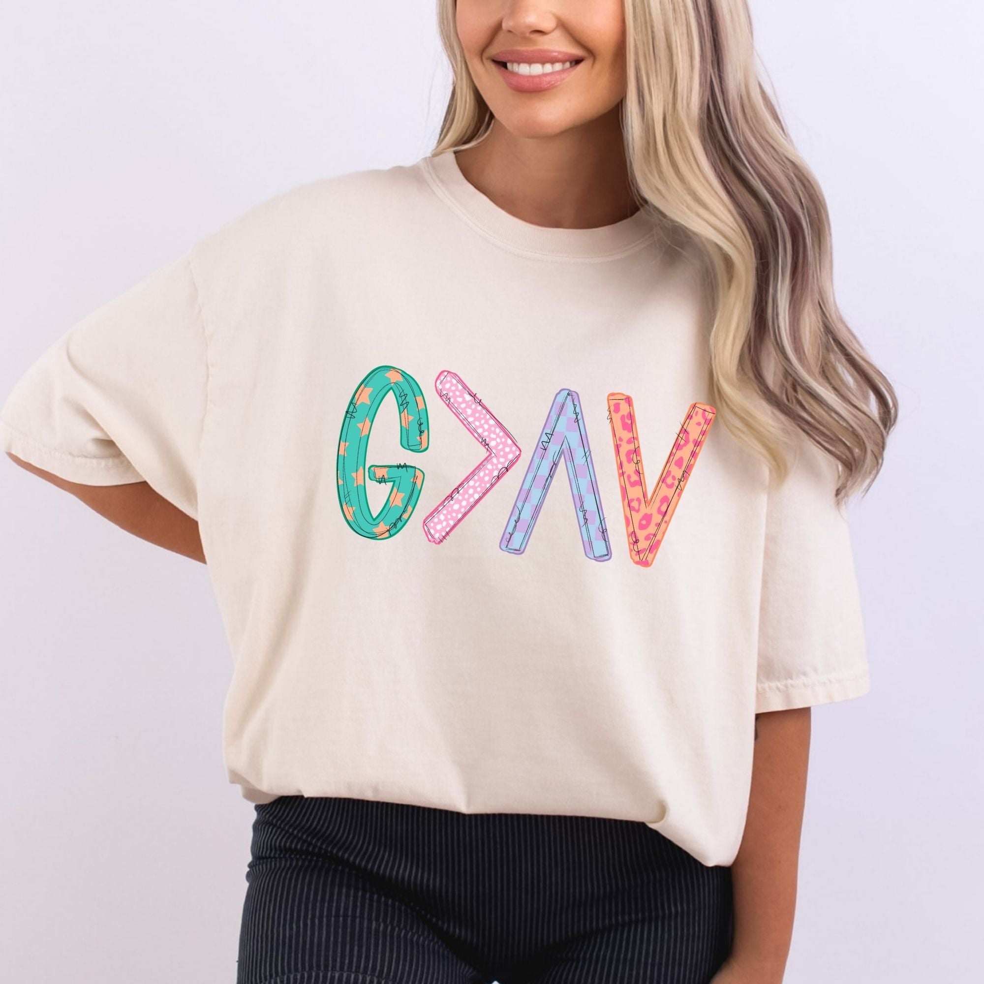 God Is Greater Than The Ups And Downs Preppy
