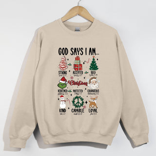 God Says I Am Christmas Words