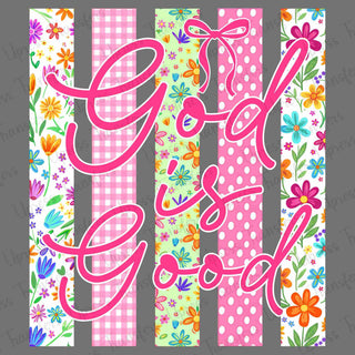 God is Good Patterned Ribbon