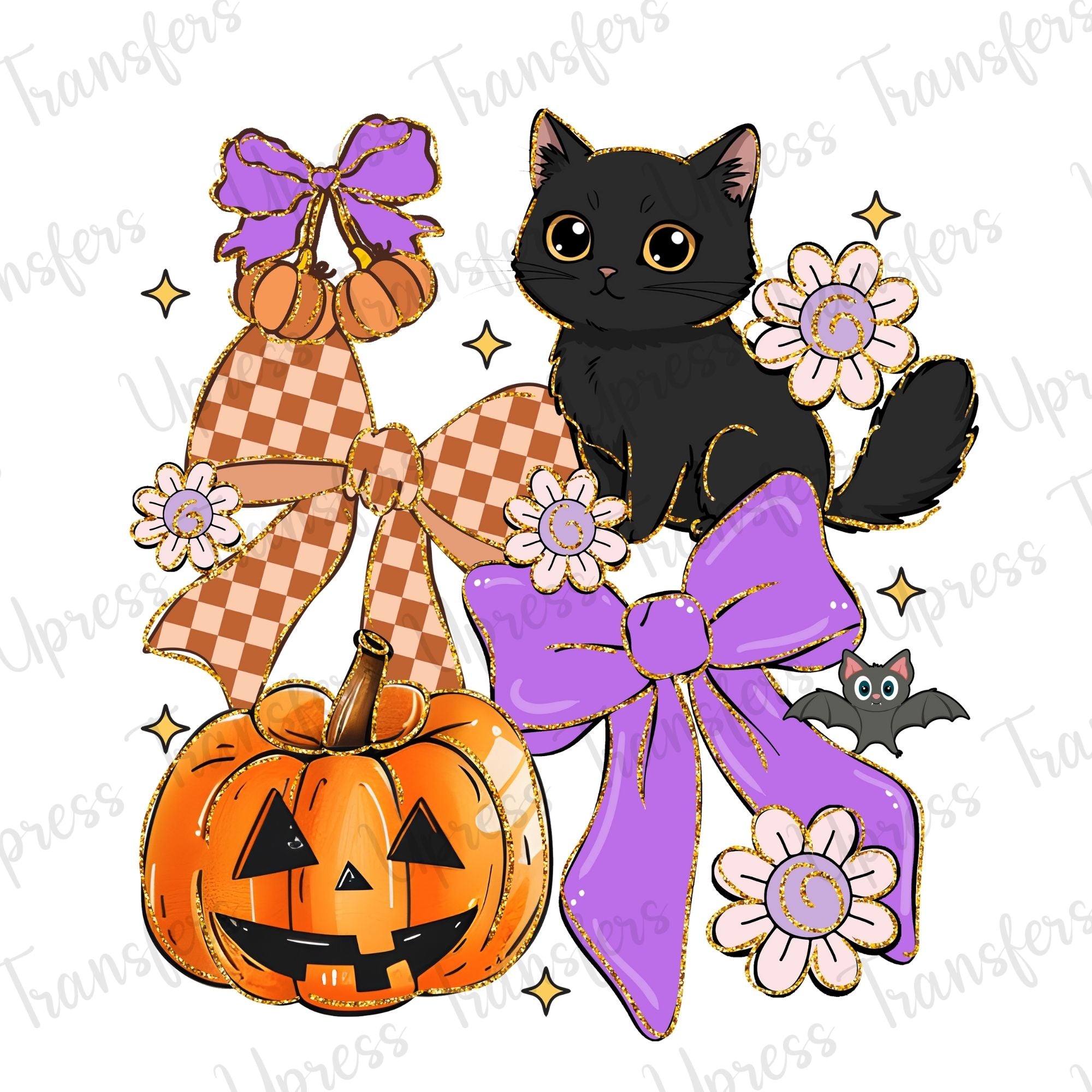 Gold Glitter Trendy Halloween Collage