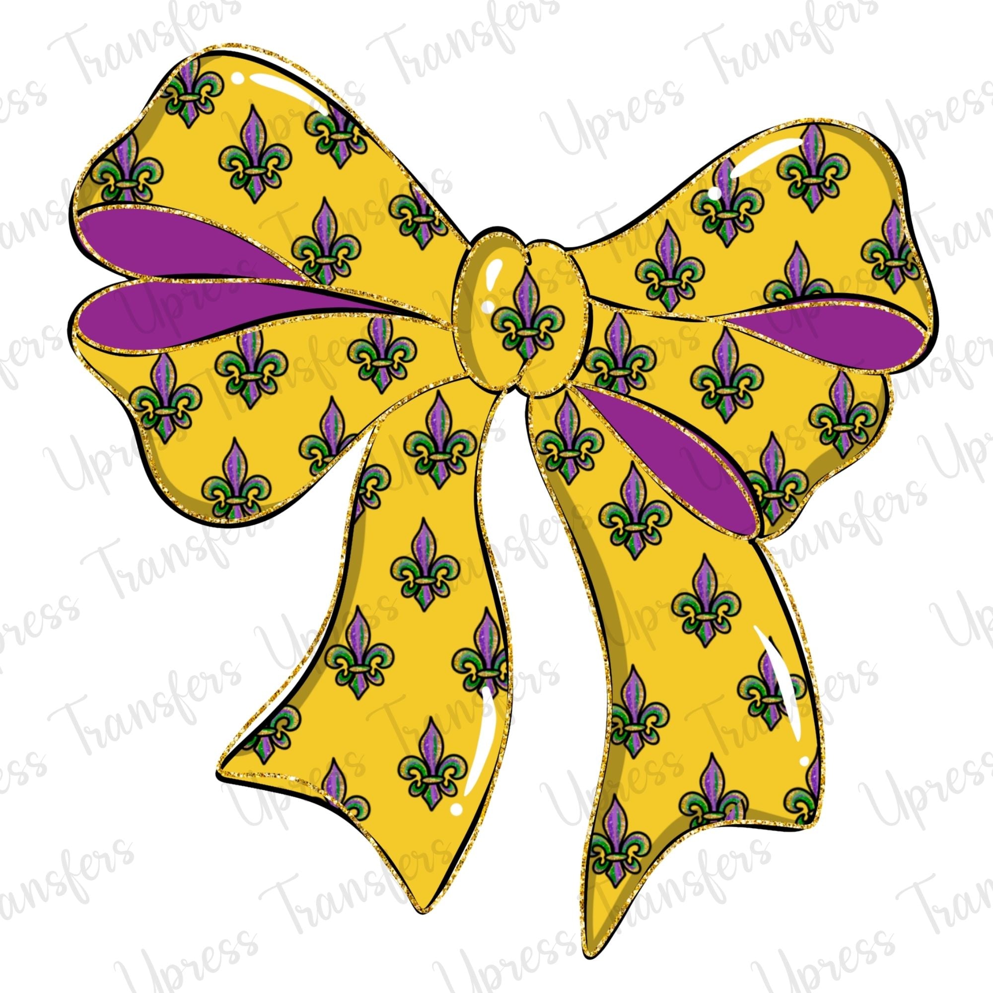 Gold Mardi Bow