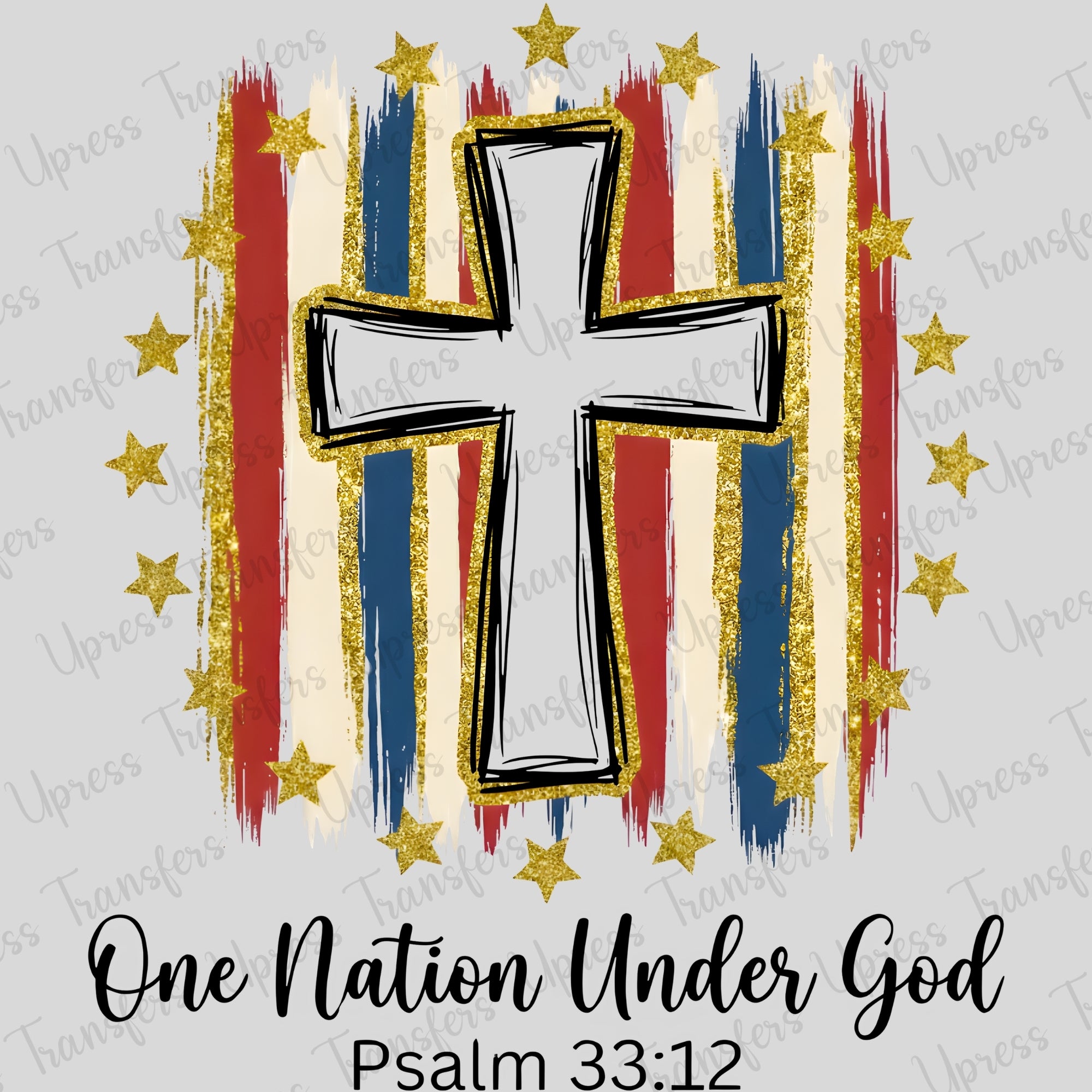 Gold Outline One Nation