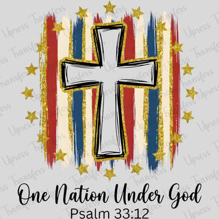 Gold Outline One Nation